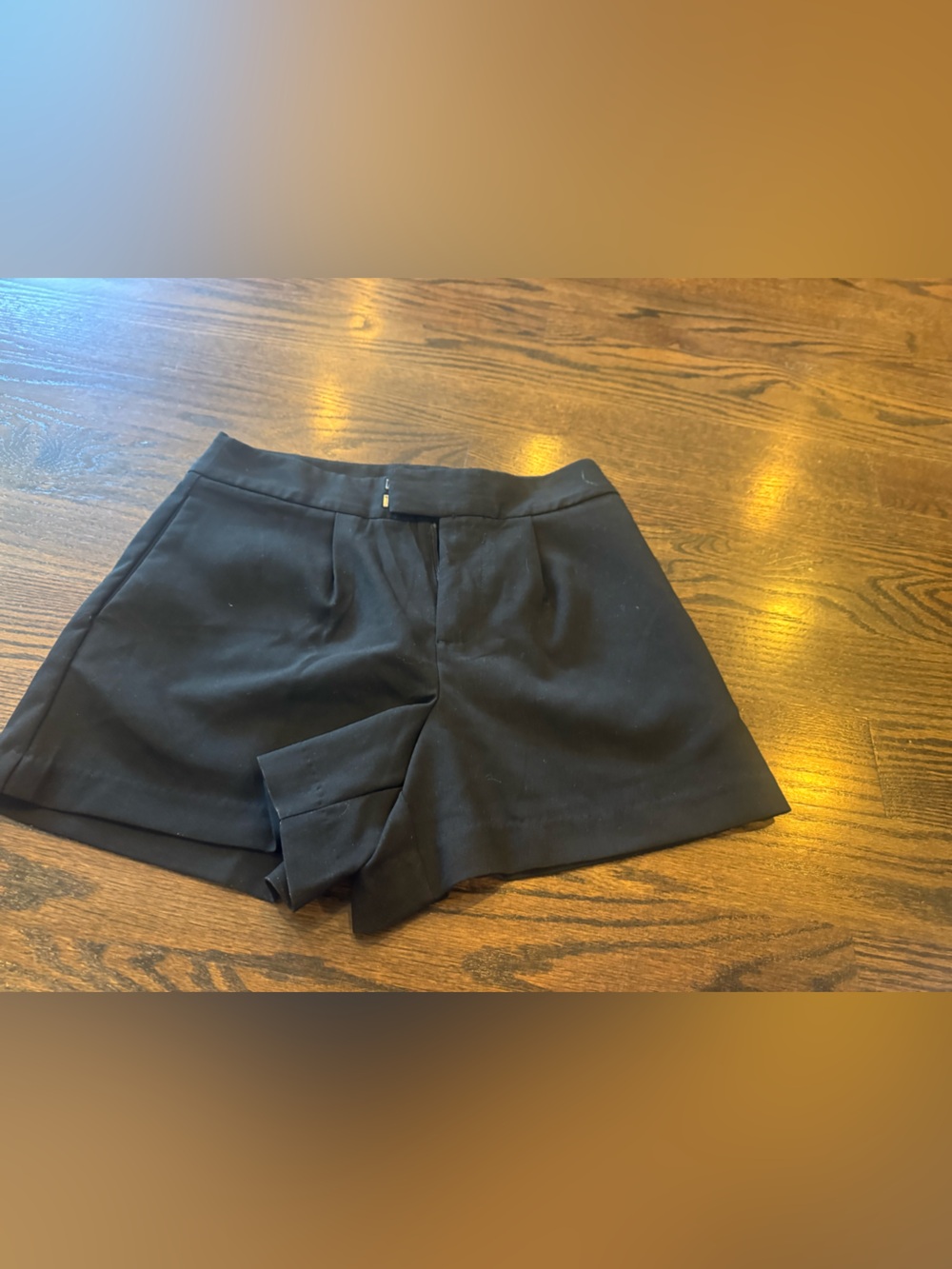 a new day Black Tailored Pleat Front Short
